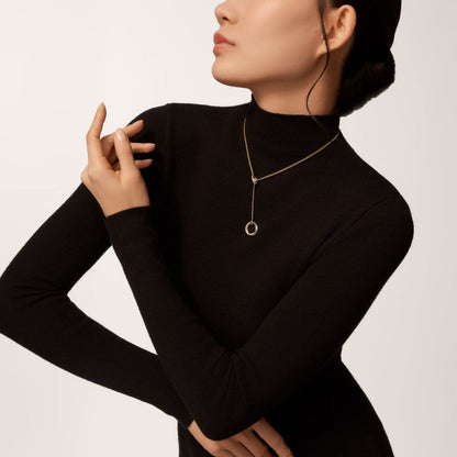 [Lumi Jewelery]TRINITY DIAMONDS NECKLACE