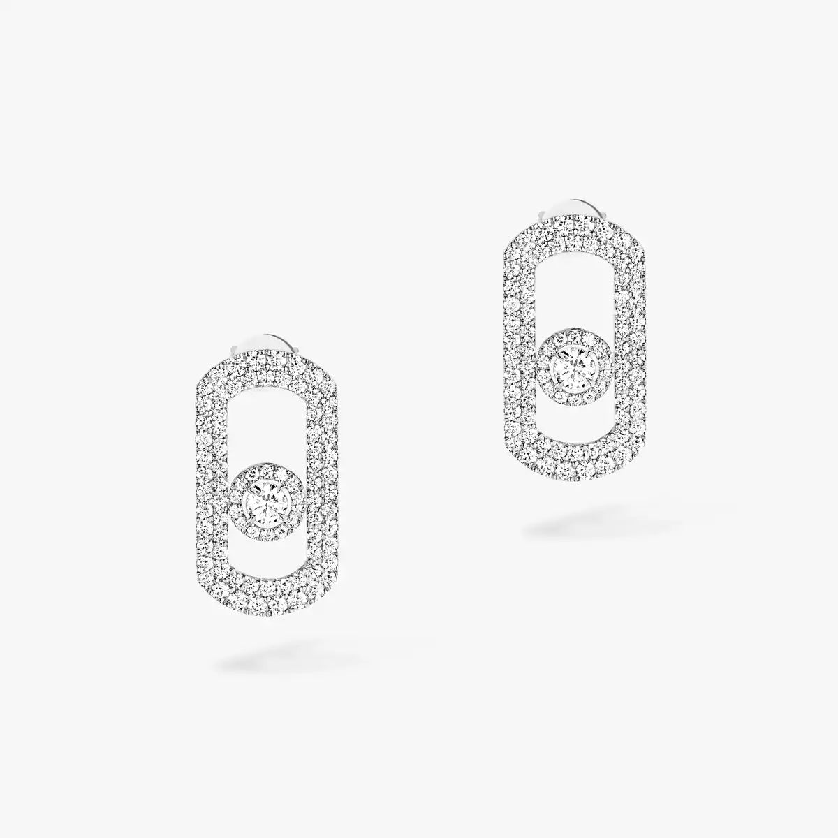 [Lumi]So Move Pave_-Set Diamond Earrings in Silver