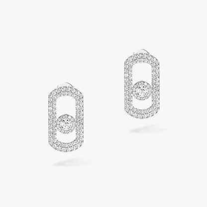 [Lumi]So Move Pave_-Set Diamond Earrings in Silver