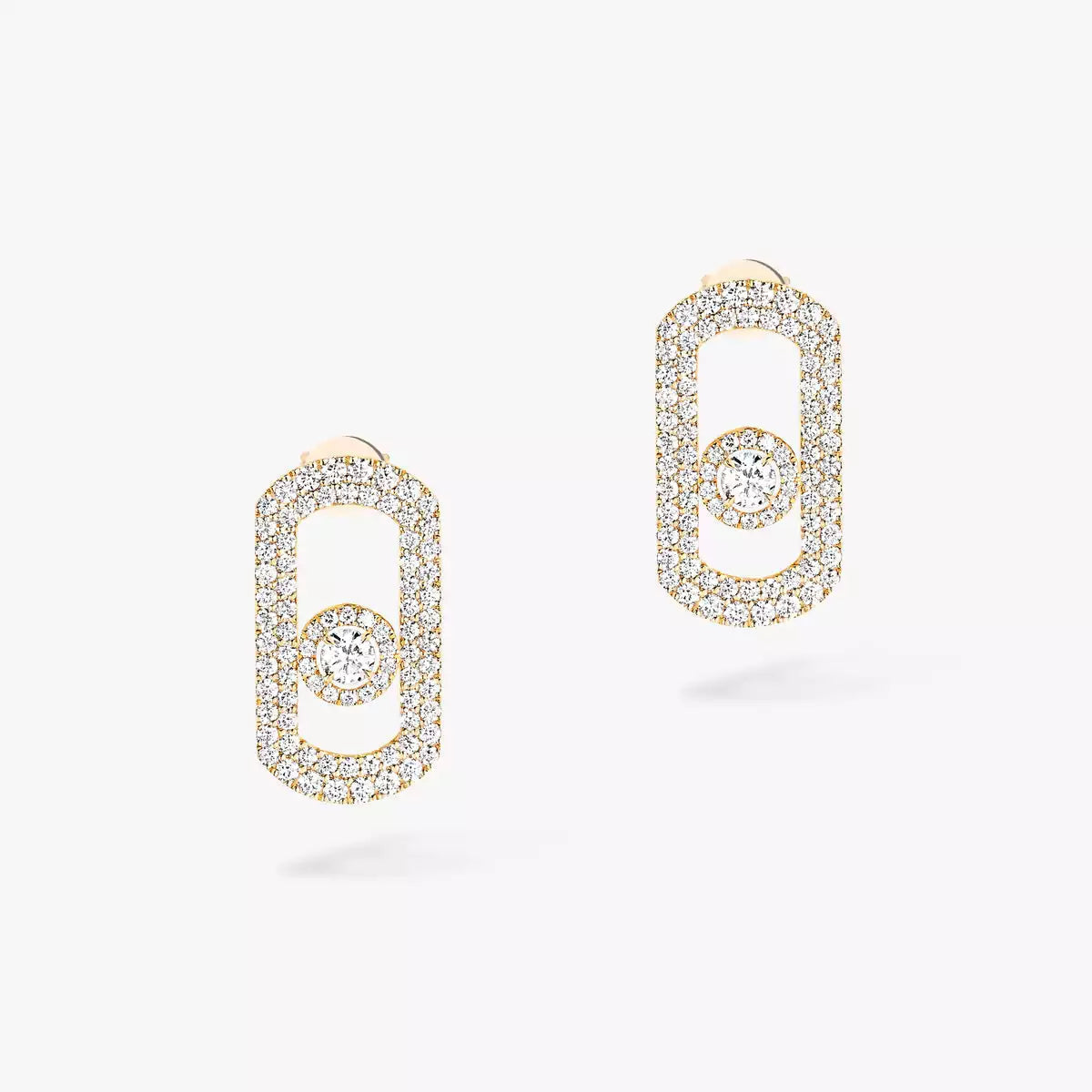 [Lumi]So Move Pave_-Set Diamond Earrings in Silver
