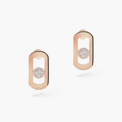 [Lumi]So Move Diamond Earrings in Yellow Gold