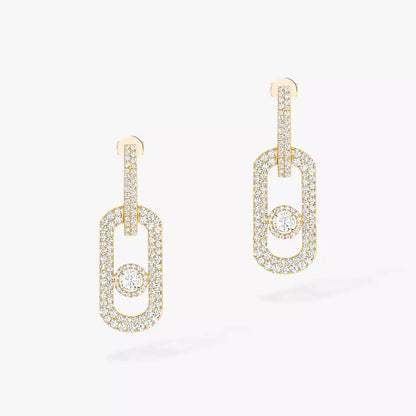 [Lumi]So Move XL Pave_-Set Diamond Pendant Earrings