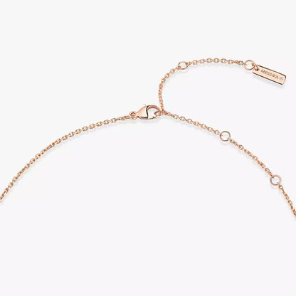 [Lumi]Lucky Eye Diamond Necklace in Rose Gold and Turquoise