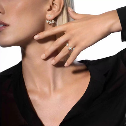 [Lumi] My Twin Trio  Diamond Earrings
