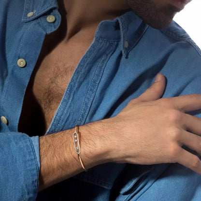 [Lumi]Move Pav茅 Diamond Bangle Bracelet M