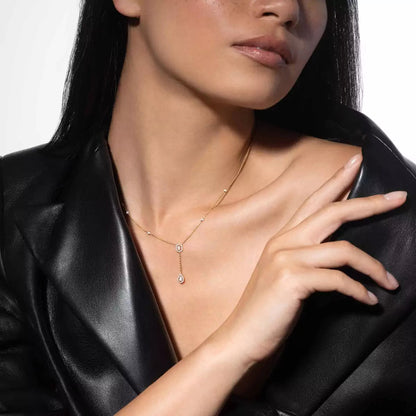 [Lumi Jewels]Gold Diamond Tie Necklace