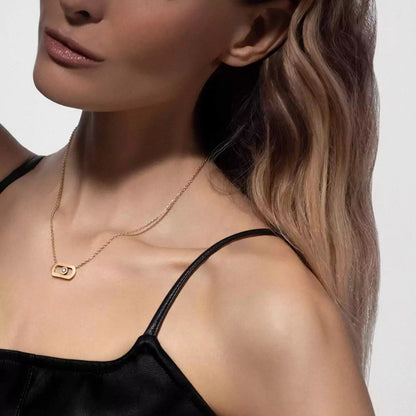 [Lumi]So Move Diamond Necklace in Gold
