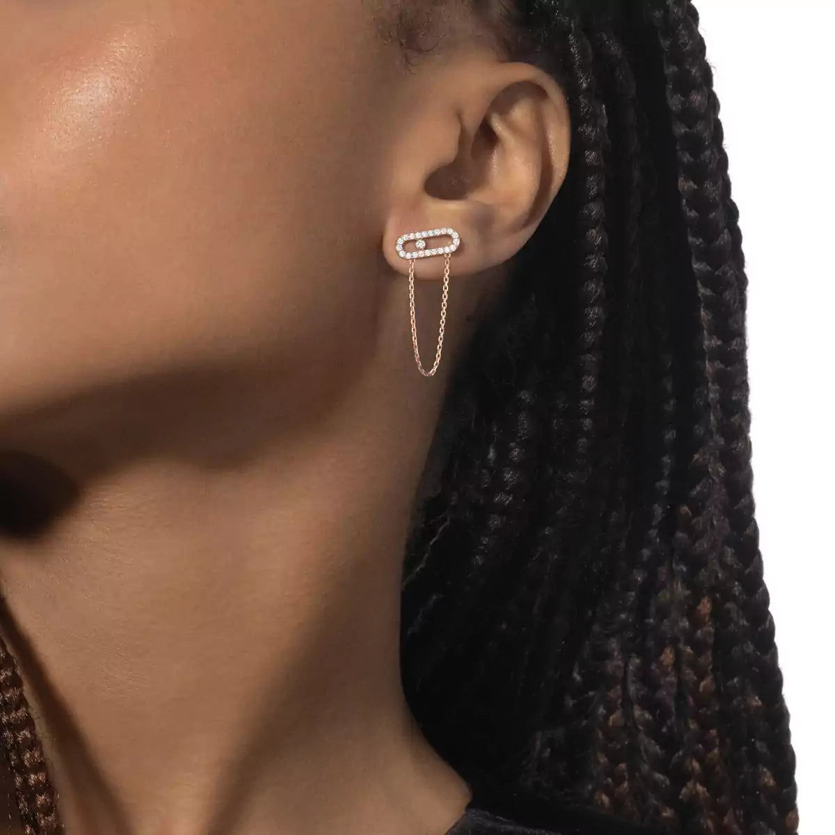 [Lumi]Move Uno Diamond Earrings
