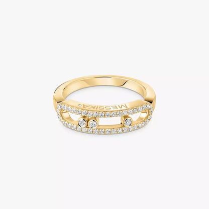 [Lumi] Baby Move Gold Diamond Pave_ Ring