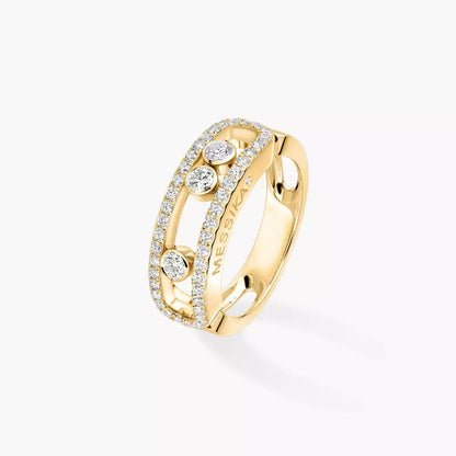 [Lumi] Move Gold Diamond Pave_ Ring