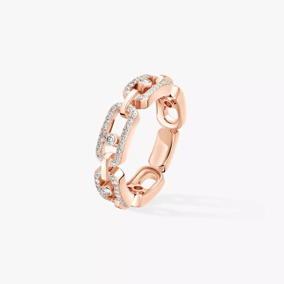 [Lumi]Move Link Pave_-Set Diamond Ring in Gold