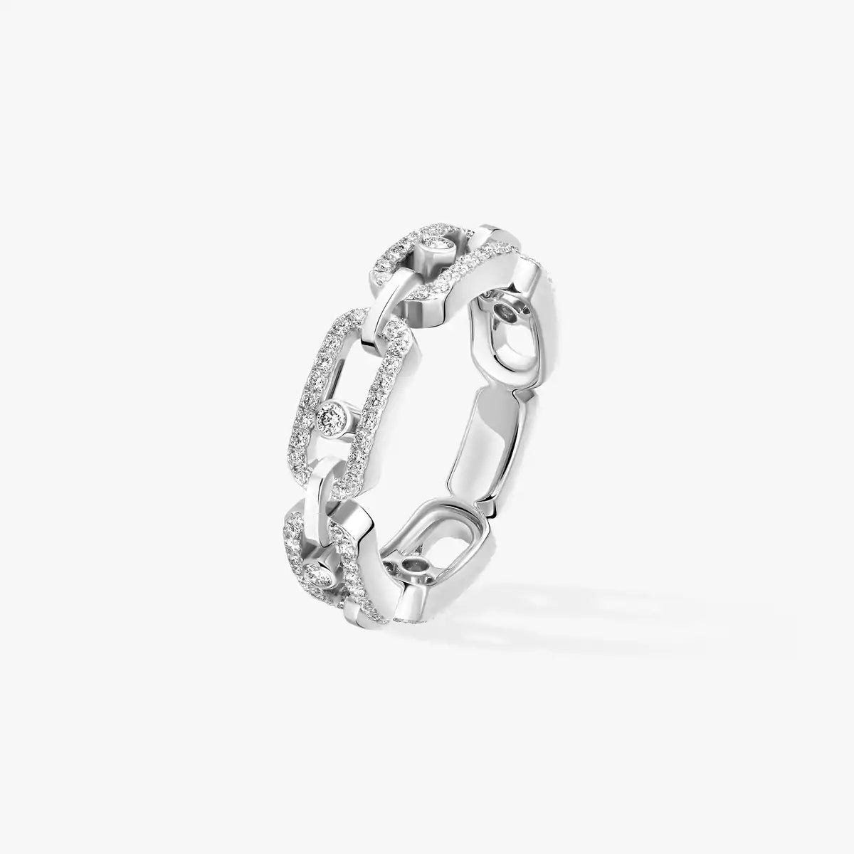 [Lumi]Move Link Pave_-Set Diamond Ring in Gold