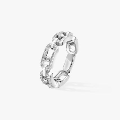 [Lumi]Move Link Pave_-Set Diamond Ring in Gold