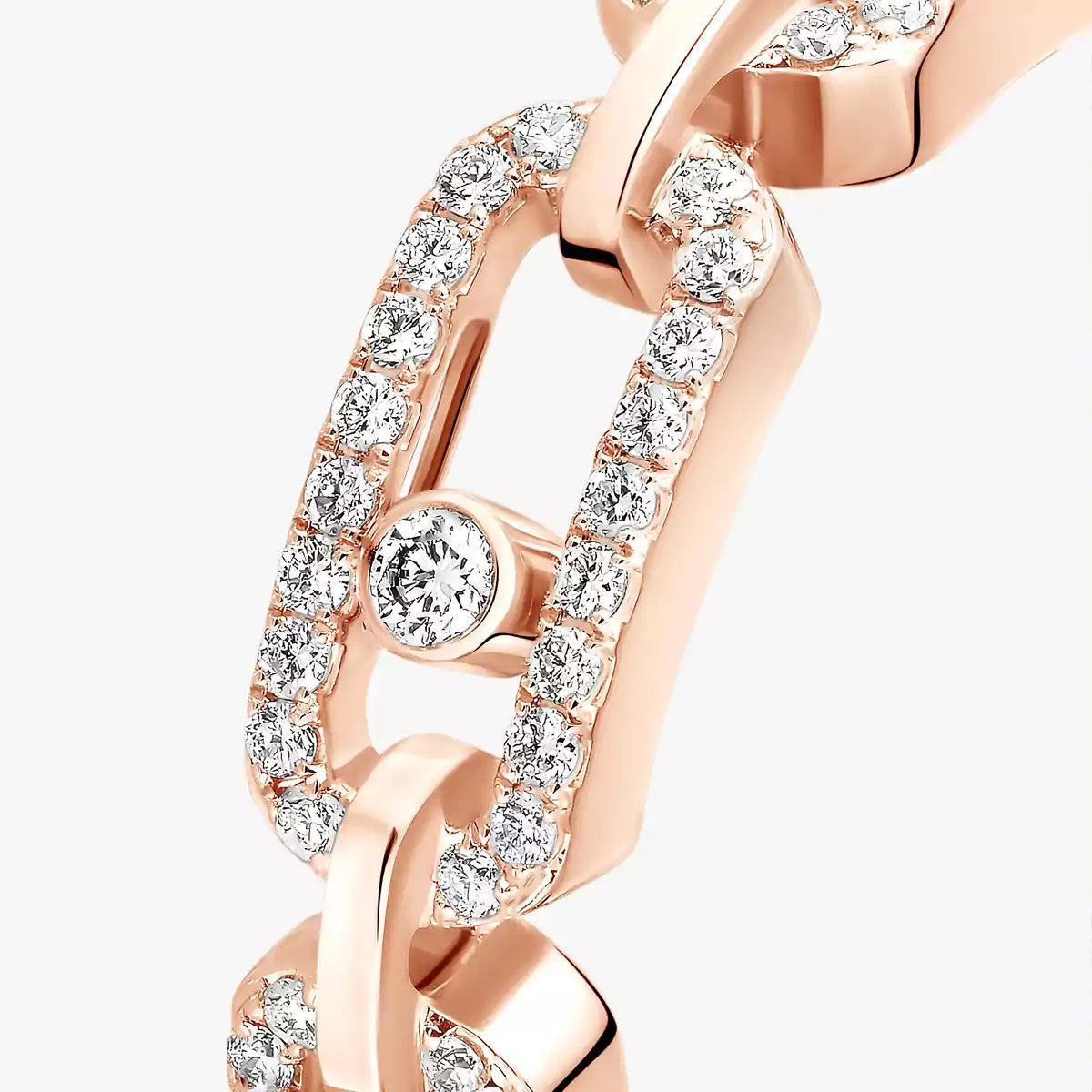 [Lumi]Move Link Pave_-Set Diamond Ring in Gold