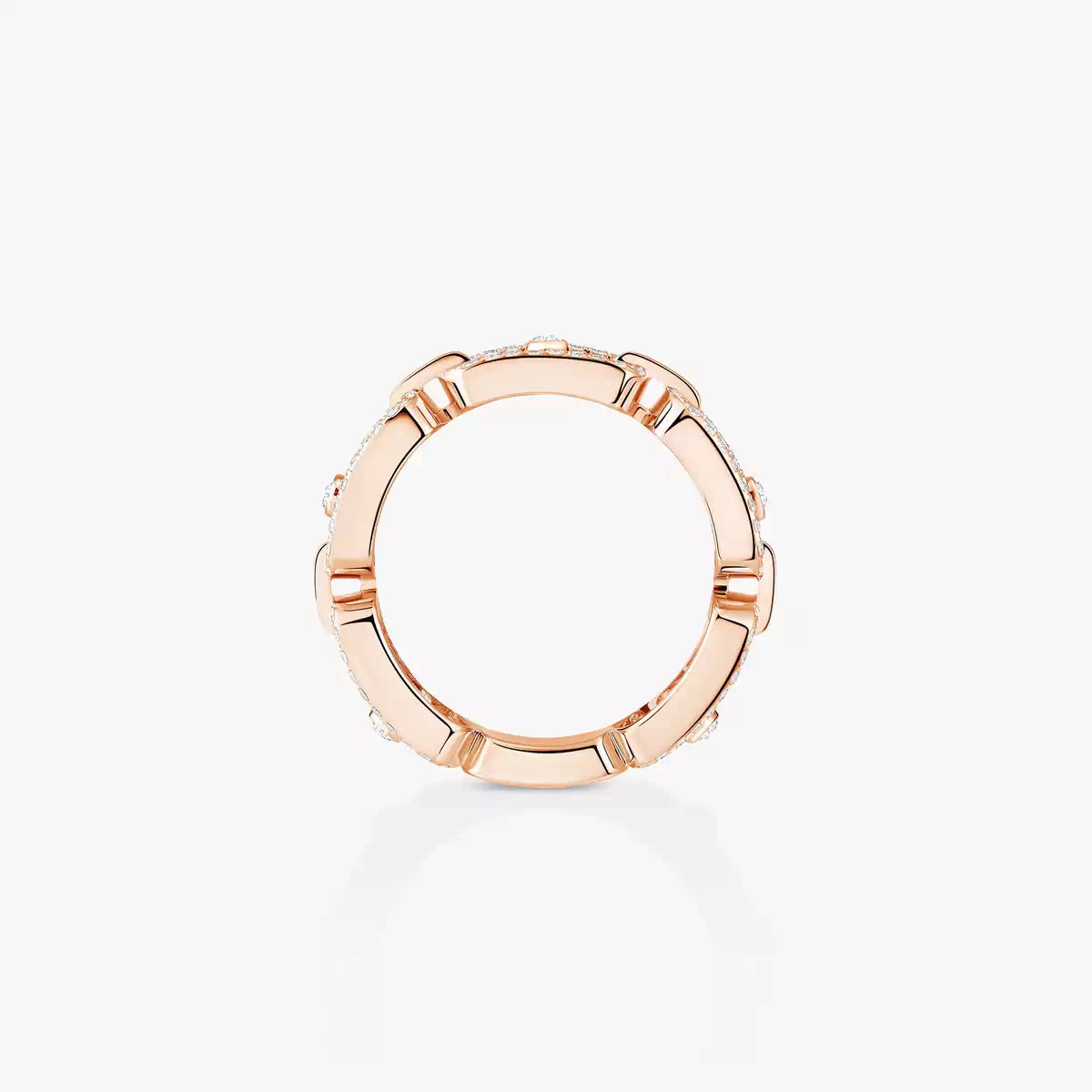 [Lumi]Move Link Pave_-Set Diamond Ring in Gold