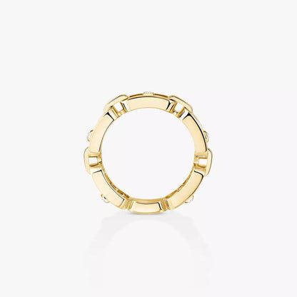 [Lumi]Move Link Pave_-Set Diamond Ring in Gold
