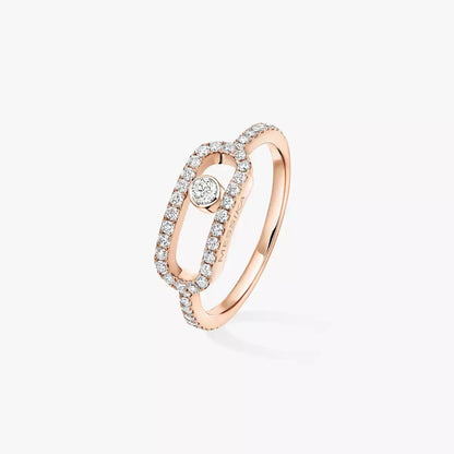 [Lumi]Move Uno Diamond Ring in Gold