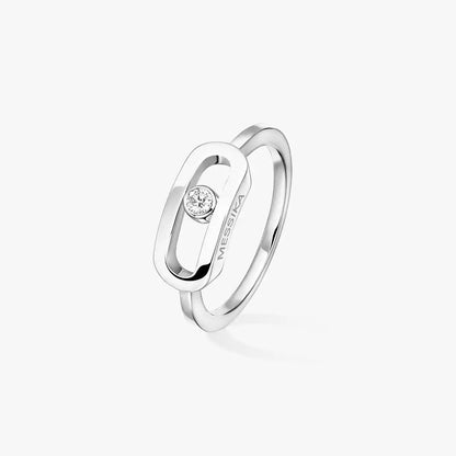 [Lumi]Move Uno Diamond Ring in Gold