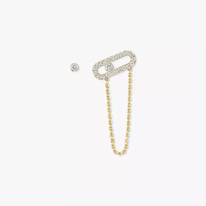[Lumi]Move Uno Diamond Earrings