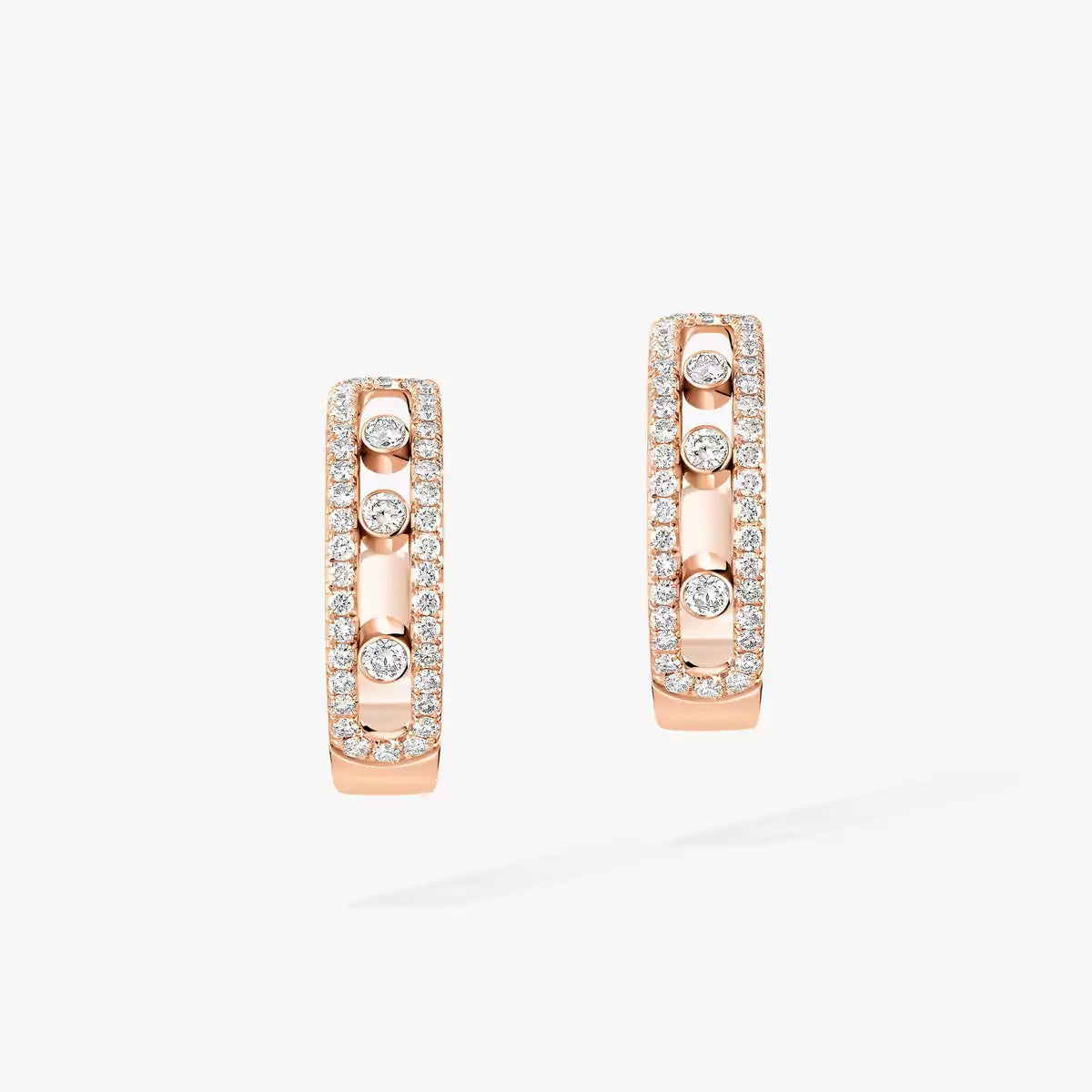 [Lumi]Diamond Pave_ Hoop Earrings Move
