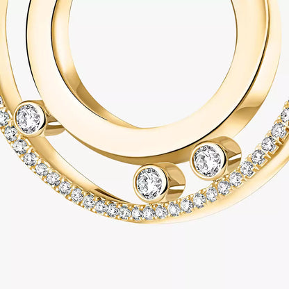 [Lumi]Move Romane Small Diamond Hoop Earrings
