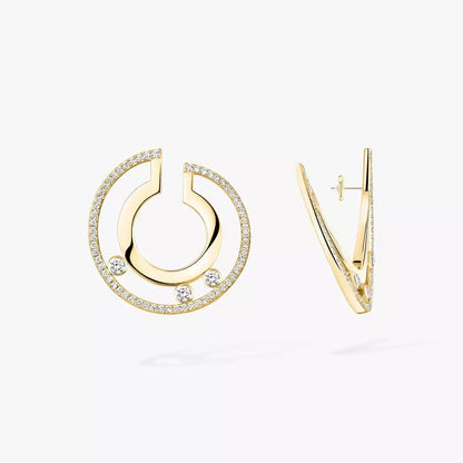 [Lumi Jewels] Move Romane Small Diamond Hoop Earrings