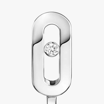 [Lumi]Diamond Mini Hoop Earrings Move Classique