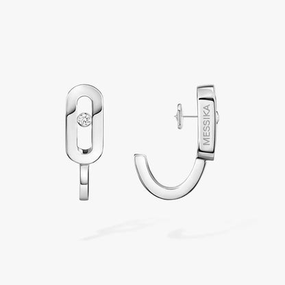 [Lumi]Diamond Mini Hoop Earrings Move Classique