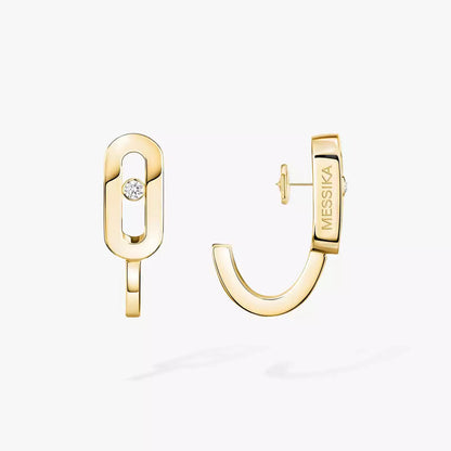 [Lumi Jewels]Diamond Mini Hoop Earrings Move Classique