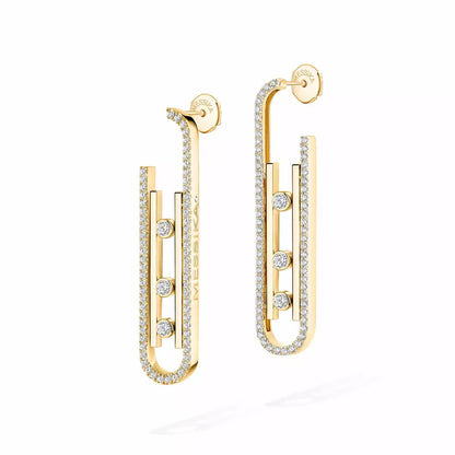 [Lumi Jewels]Diamond Pendant Earrings Move 10Th