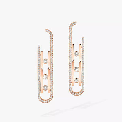 [Lumi]Diamond Pendant Earrings Move 10Th