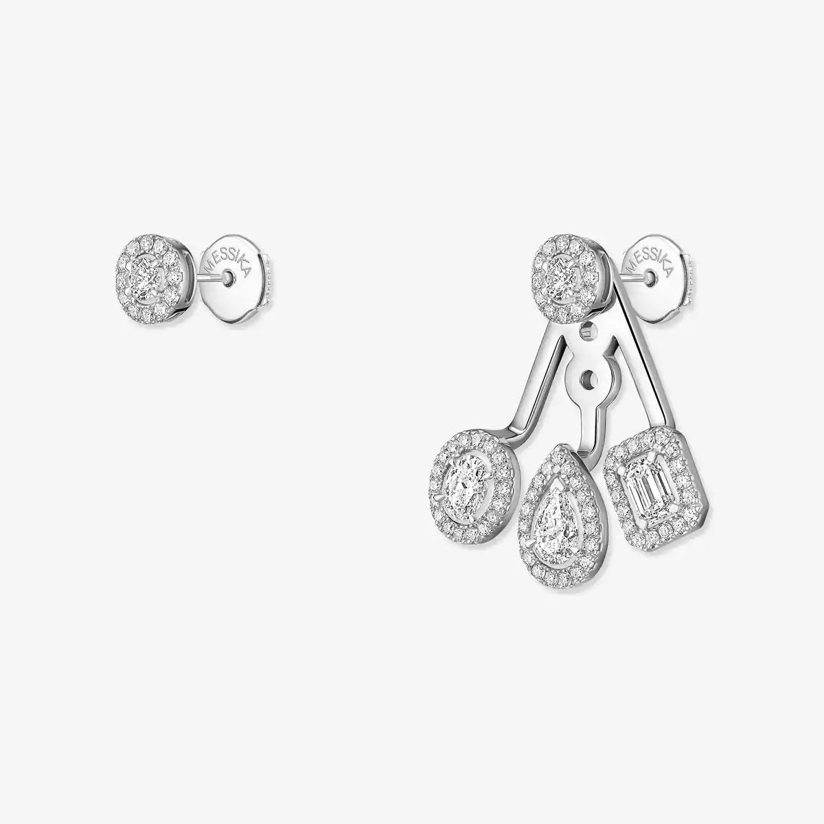 [Lumi] My Twin Trio  Diamond Earrings