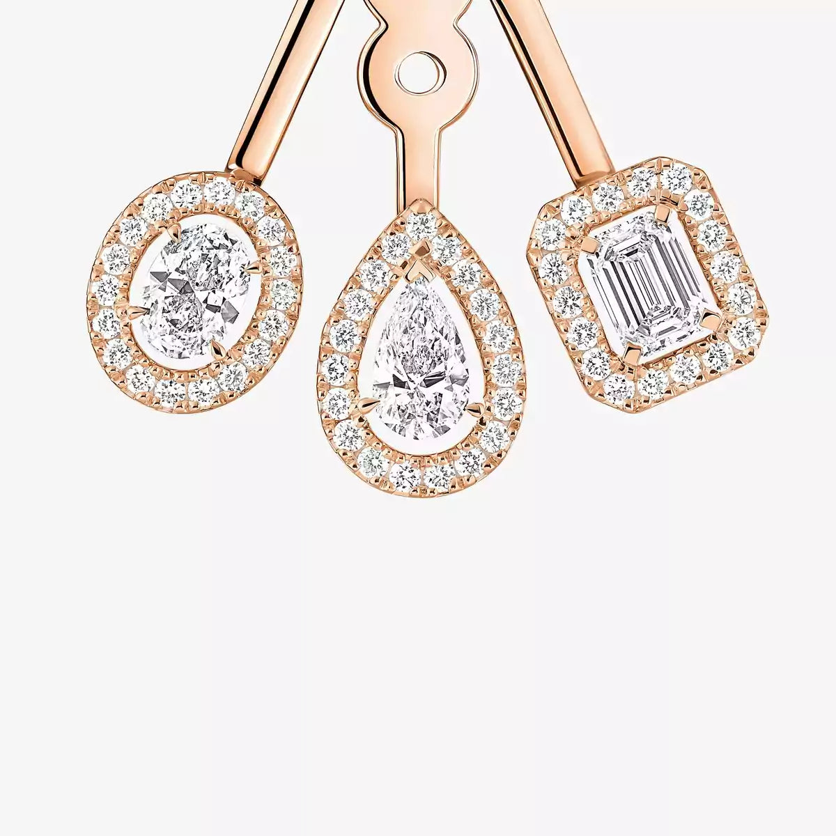 [Lumi] My Twin Trio  Diamond Earrings