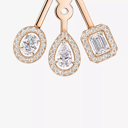 [Lumi] My Twin Trio  Diamond Earrings