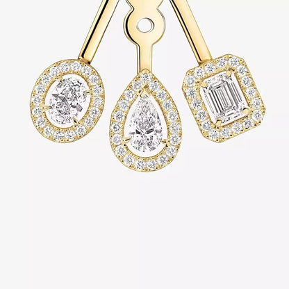 [Lumi] My Twin Trio  Diamond Earrings
