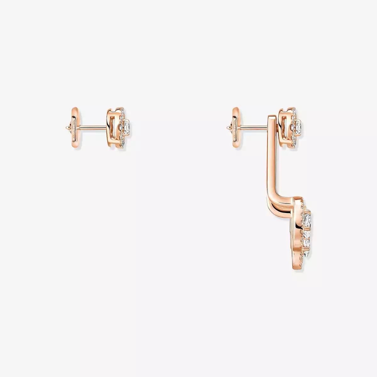 [Lumi] My Twin Trio  Diamond Earrings