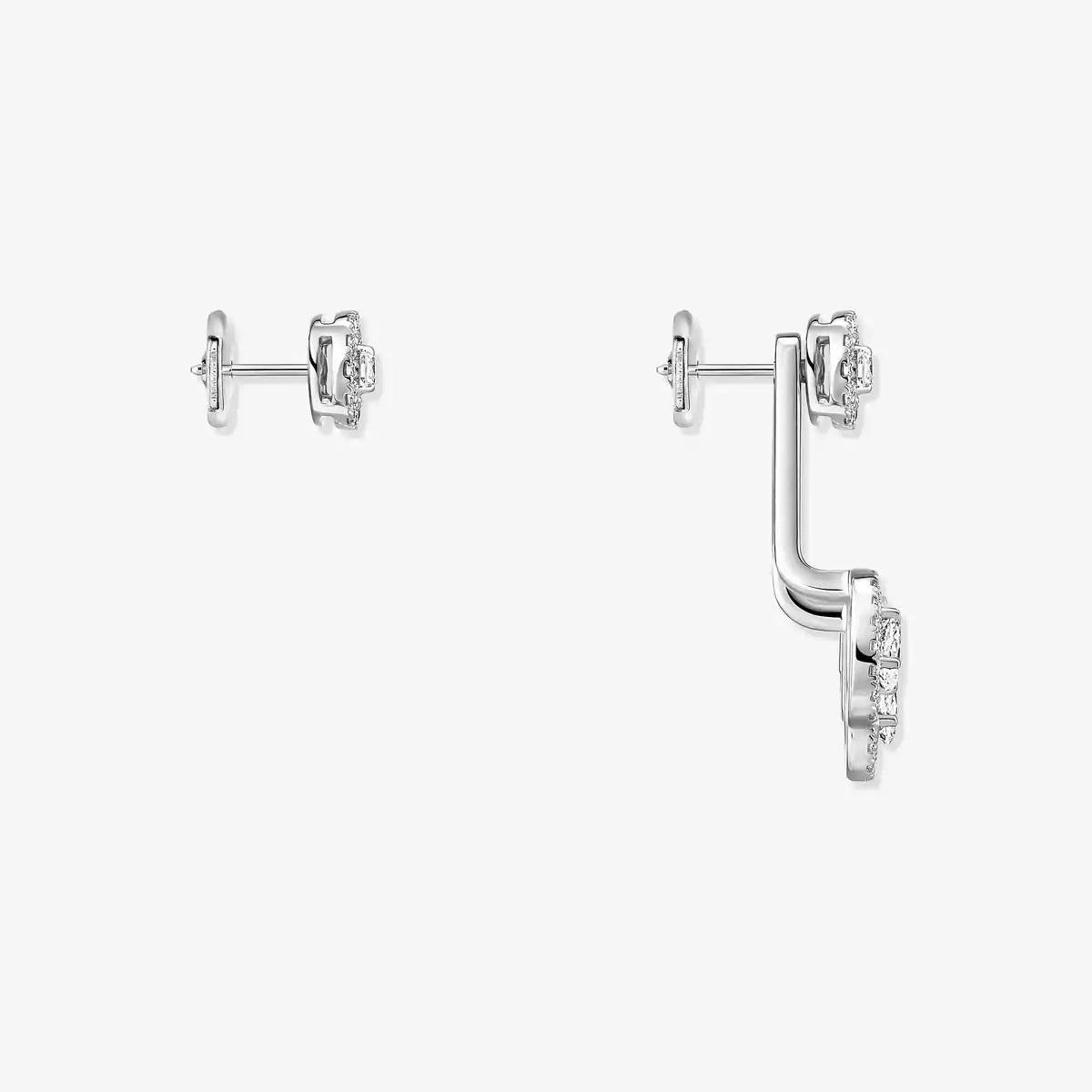 [Lumi] My Twin Trio  Diamond Earrings