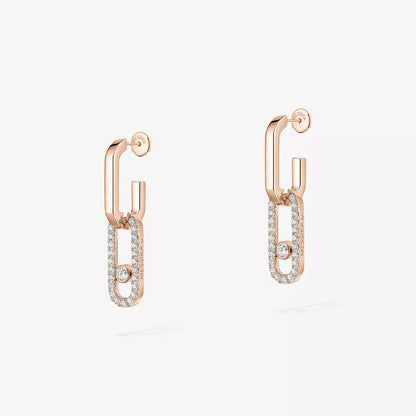 [Lumi Jewels]Move Link Diamond Earrings