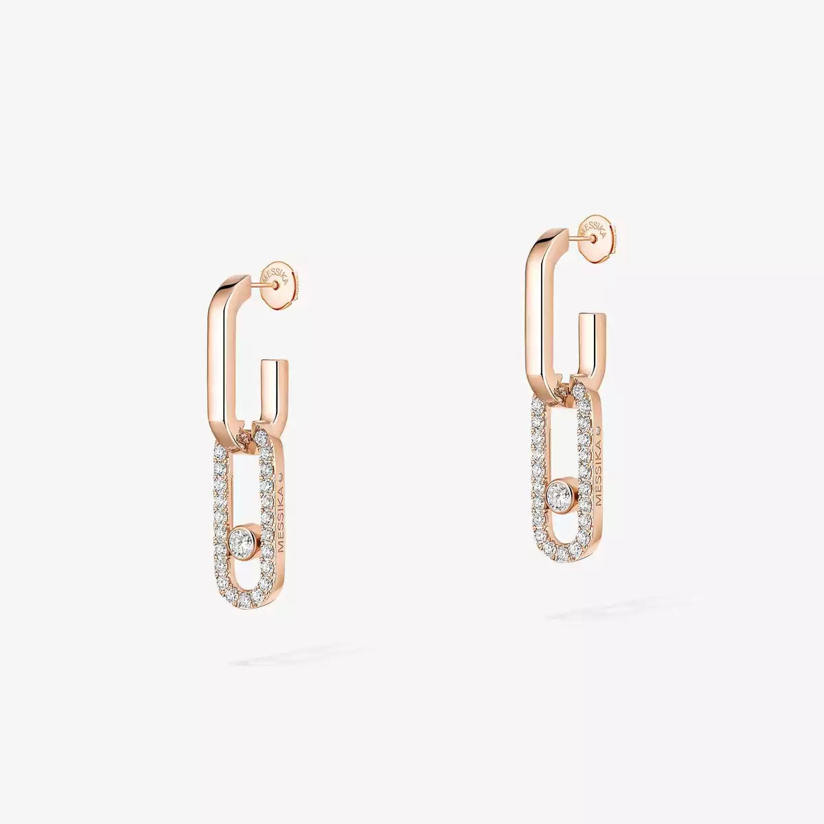 [Lumi]Move Link Diamond Earrings