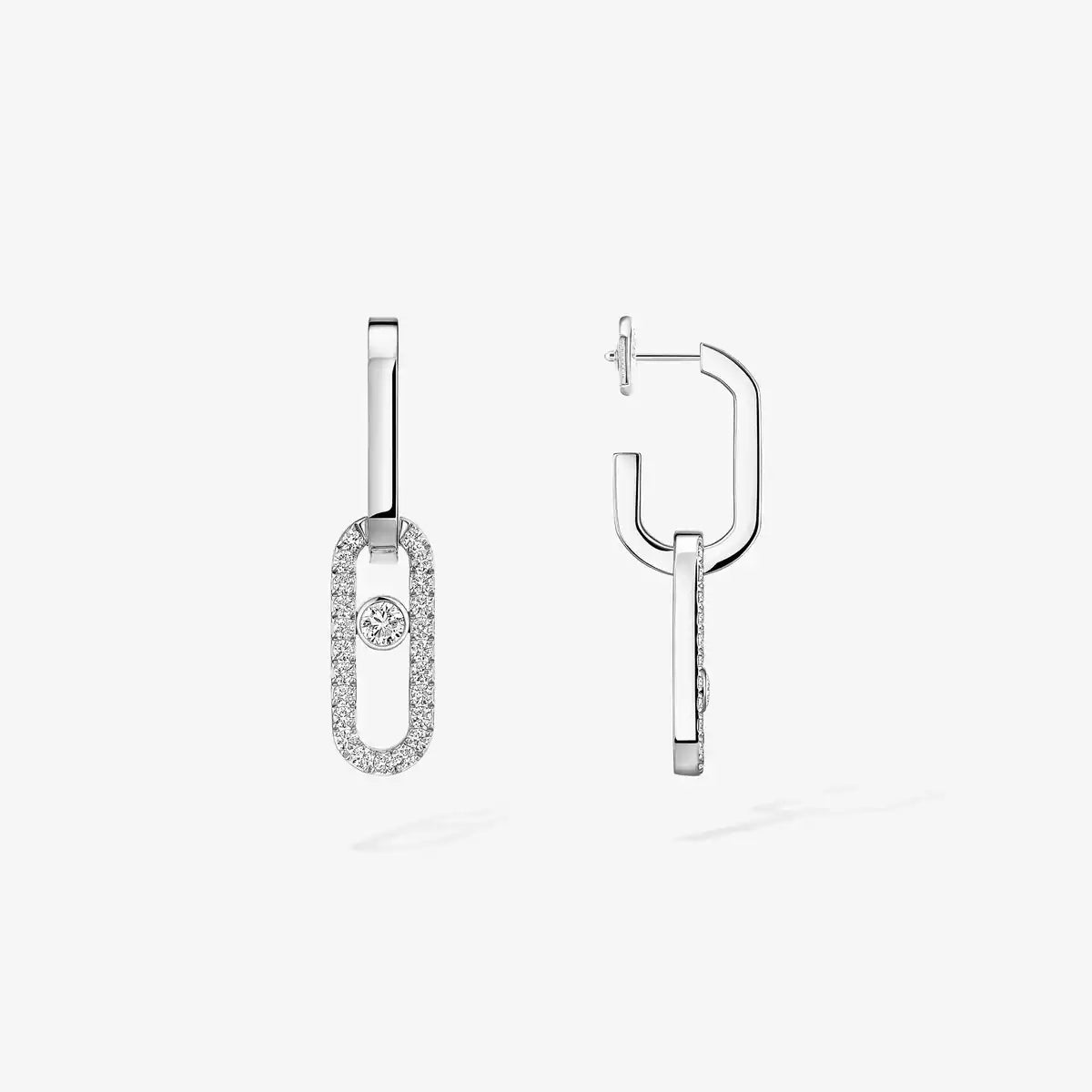 [Lumi]Move Link Diamond Earrings