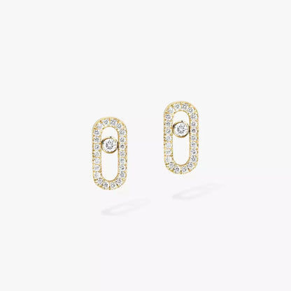 [Lumi]Move Uno Diamond Earrings
