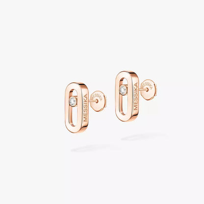 [Lumi]Move Uno Diamond Stud Earrings
