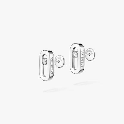 [Lumi]Move Uno Diamond Stud Earrings