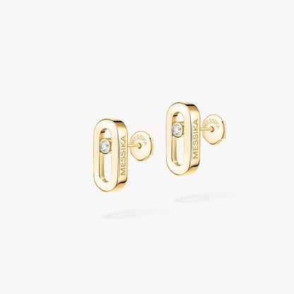 [Lumi]Move Uno Diamond Stud Earrings
