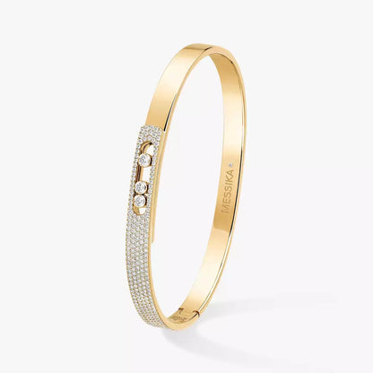 [Lumi]Move Noa Rose Gold Pav茅 Diamond Bangle Bracelet