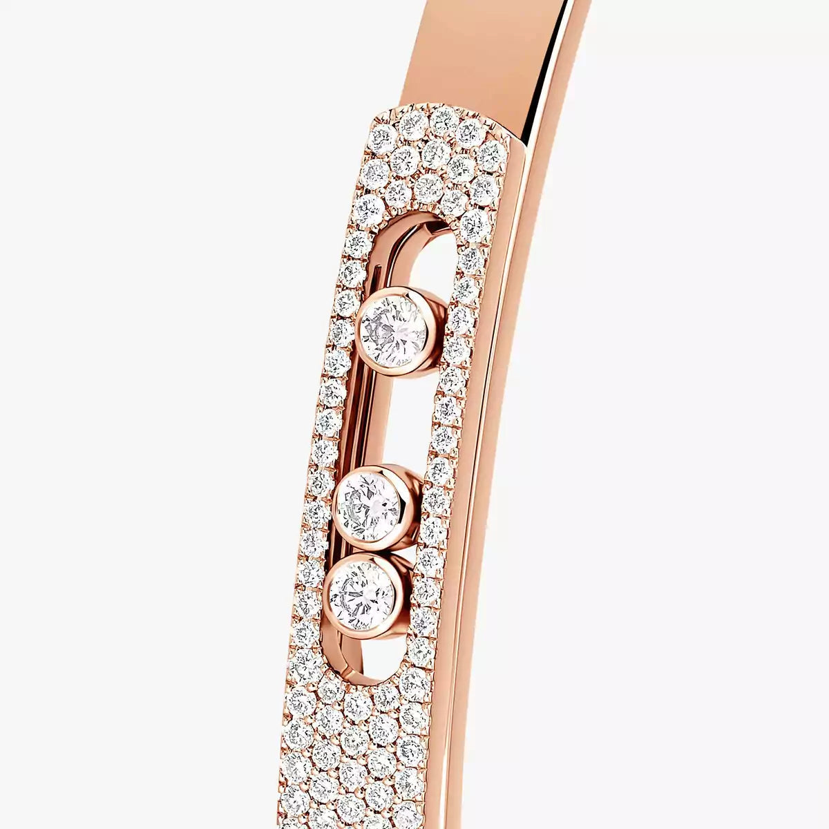 [Lumi]Move Noa Rose Gold Pav茅 Diamond Bangle Bracelet