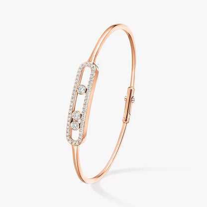 [Lumi]Move Pav茅 Diamond Bangle Bracelet M
