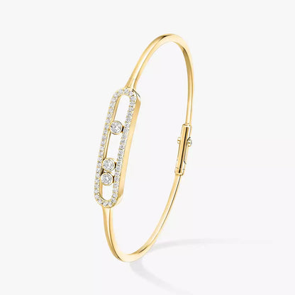 [Lumi]Move Pav茅 Diamond Bangle Bracelet M