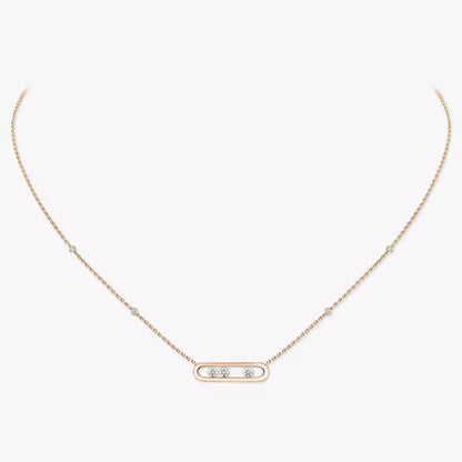 [Lumi] Baby Move Gold Diamond Necklace
