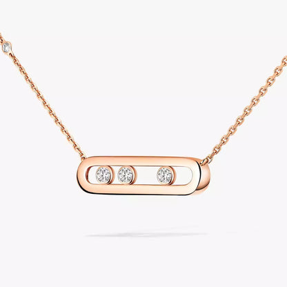 [Lumi] Baby Move Gold Diamond Necklace